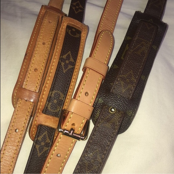 LOUIS VUITTON Replacement Vachetta Leather Shoulder Strap without LV Clasps - Picture 7 of 14